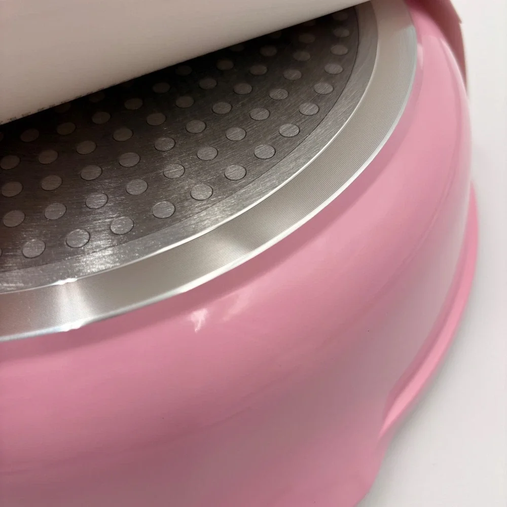 Paris Hilton 11 Inch Cast Aluminum Ceramic Nonstick Fry Pan Blush Pink